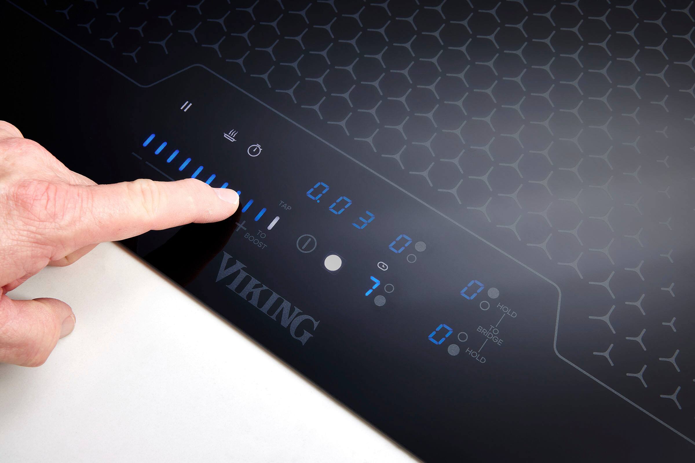 Alt View 11. Viking - 3-Series Induction Cooktop - Black ceramic glass.