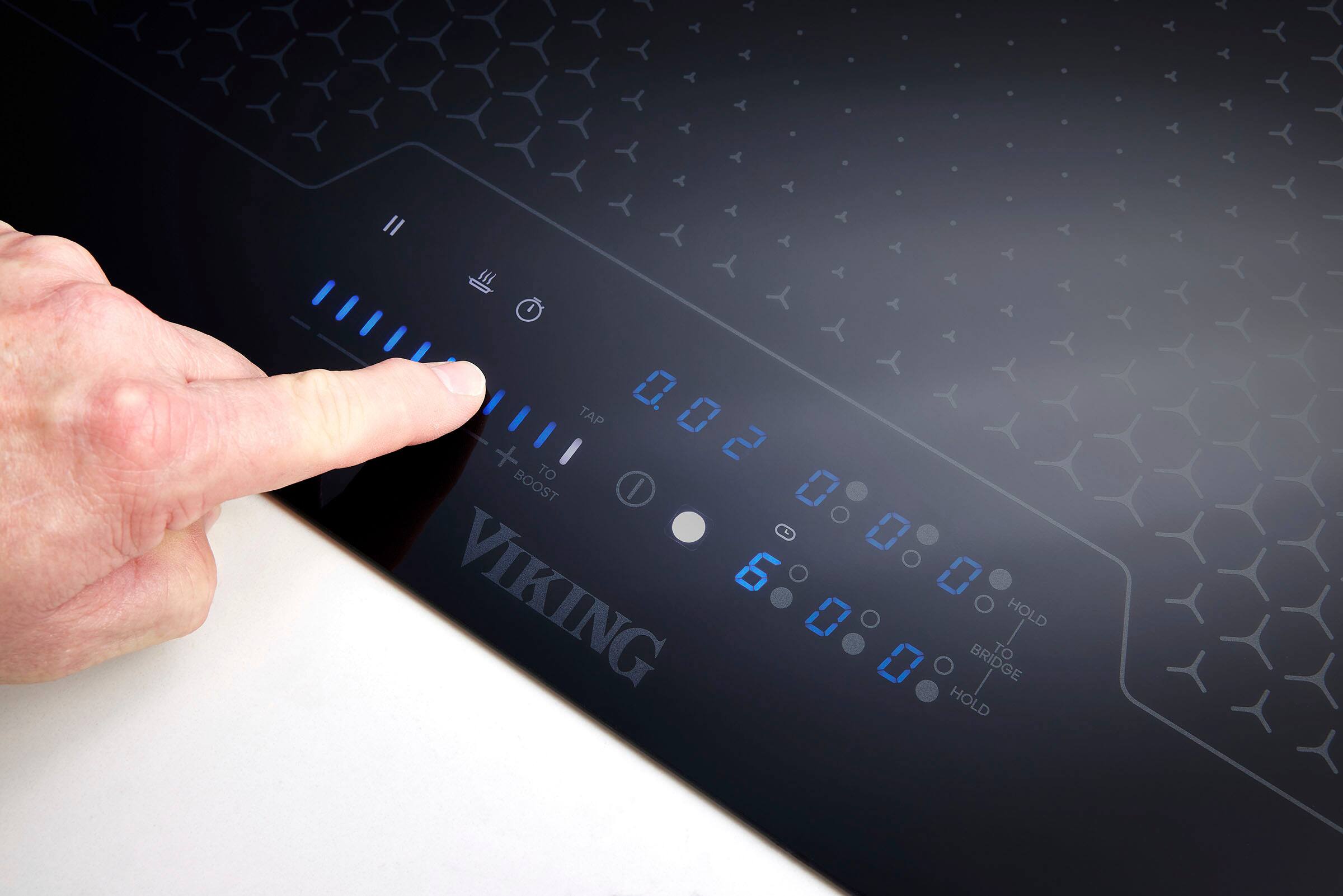 Alt View 11. Viking - 3-Series Induction Cooktop - Black ceramic glass.