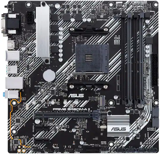 ASUS PRIME B450M A II Socket AM4 AMD B450 microATX DDR4 Motherboard Black PRIME B450M A II Best Buy