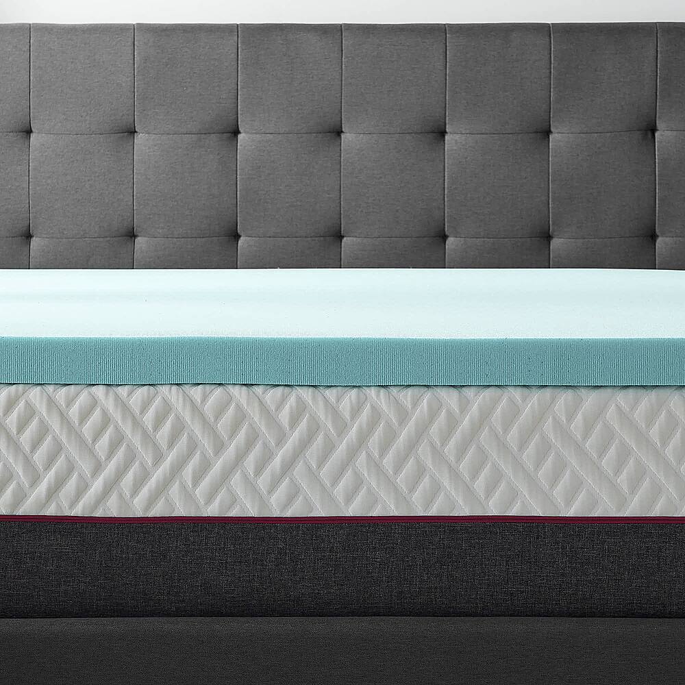 Lucid Comfort Collection 3" Gel Memory Foam Topper, Queen Blue LUCC30QQ30GT Best Buy