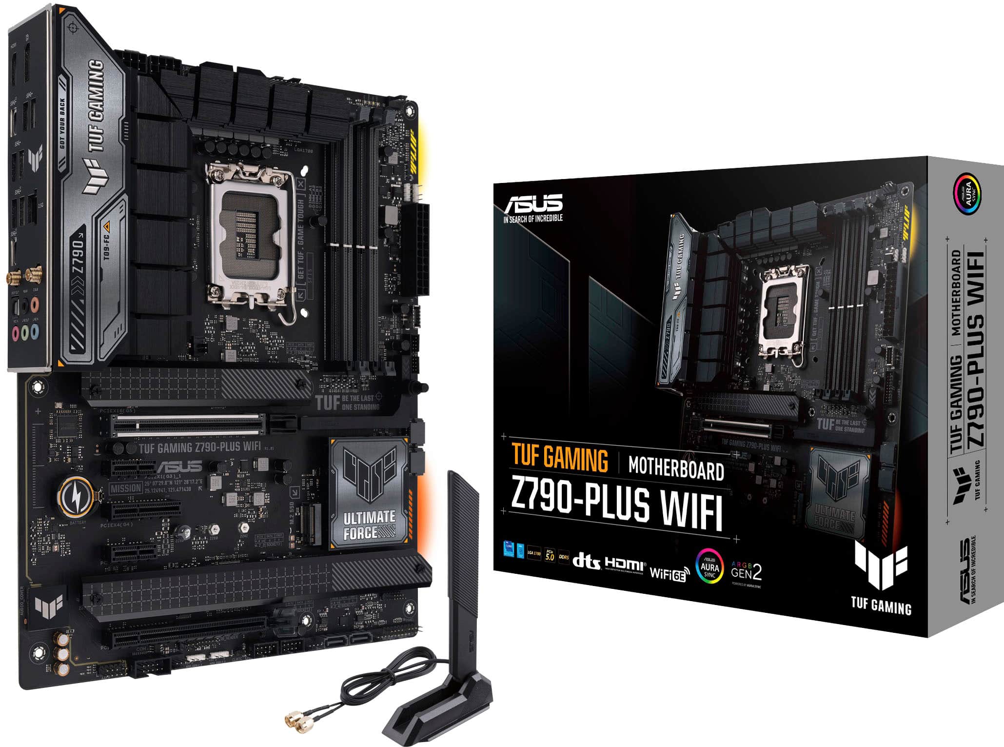 Alt View 12. ASUS - TUF GAMING Z790-PLUS WIFI (Socket LGA 1700) Intel Z790 ATX DDR5 Wi-Fi 6E Motherboard - Black.
