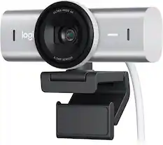 Ultra-wide 4K Logitech webcam with 8.5MP sensor.