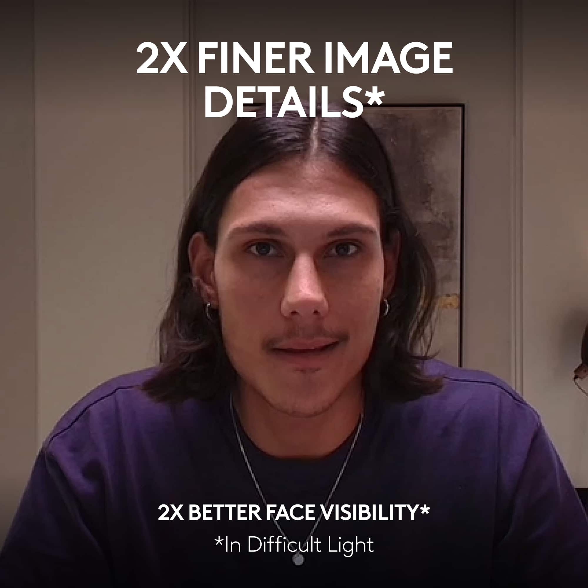 2X FINER IMAGE DETAILS* 2X BETTER FACE VISIBILITY* *In Difficult Light