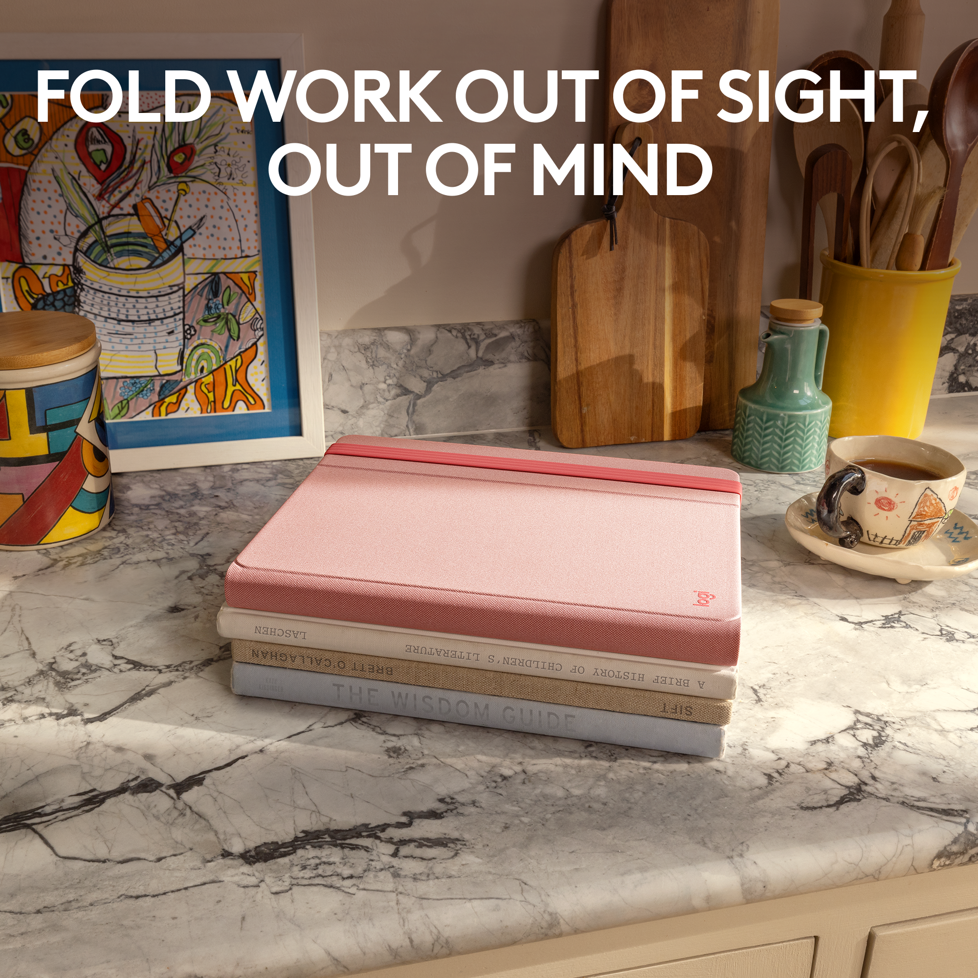 Fold work out of sight, out of mind.