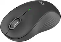 Logitech - Signature M550 L Full Size Wireless Bluetooth Optical Ambidextrous Mouse with Silent Clicks - Wireless - Graphite - Front_Zoom