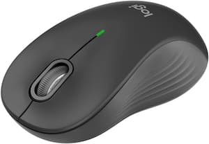 Logitech - Signature M550 L Full Size Wireless Bluetooth Optical Ambidextrous Mouse with Silent Clicks - Wireless - Graphite