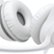 The image showcases a pair of white earphones with a padded comfort feature. The earphones are designed to provide a comfortable fit and enhance the listening experience. The padded earpieces are likely made of soft materials that conform to the shape of the user's ear, ensuring a snug and comfortable fit. The earphones are positioned next to each other, emphasizing the padded comfort aspect of their design.