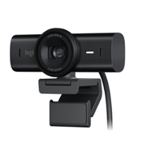 Logitech - MX Brio Ultra HD 4K Video Conference, Gaming and Streaming Webcam - Black - Front_Zoom