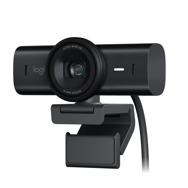 Logitech - MX Brio Ultra HD 4K Video Conference, Gaming and Streaming Webcam - Black