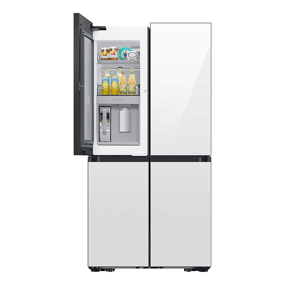 Alt View 11. Samsung - Bespoke 29 Cu. Ft. 4-Door Flex French Door Refrigerator with Beverage Center (panels sold separately) - Custom Panel Ready.