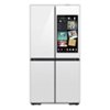 Samsung - Bespoke 29 Cu. Ft. 4-Door Flex French Door Smart Refrigerator with AI Family Hub+ and AI Vision Inside - White Glass