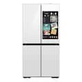 Samsung - 36 in. Wide Bespoke 29 Cu. Ft. 4-Door Flex French Door Smart Refrigerator with AI Family Hub+ - White Glass