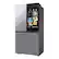 Alt View 17. Samsung - Bespoke 23 Cu. Ft. 4-Door Flex French Door Counter Depth Refrigerator with AI Family Hub+ and AI Vision Inside - Stainless Steel.
