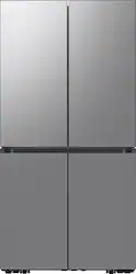 Samsung - Bespoke 29 Cu. Ft. 4-Door Flex French Door Refrigerator with Beverage Center - Stainless Steel - Front_Zoom