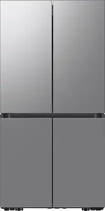 Samsung - Bespoke 29 Cu. Ft. 4-Door Flex French Door Refrigerator with Beverage Center - Stainless Steel