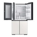 Alt View Zoom 13. Samsung - Bespoke 29 Cu. Ft. 4-Door Flex French Door Refrigerator with Beverage Center - White Glass.