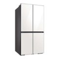 Alt View Zoom 14. Samsung - Bespoke 29 Cu. Ft. 4-Door Flex French Door Refrigerator with Beverage Center - White Glass.