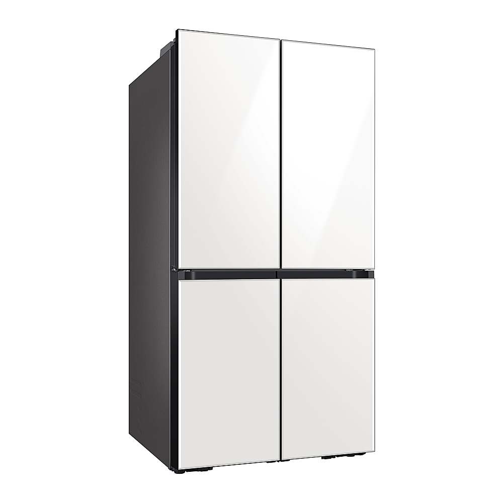 Alt View 16. Samsung - Bespoke 29 Cu. Ft. 4-Door Flex French Door Refrigerator with Beverage Center - White Glass.