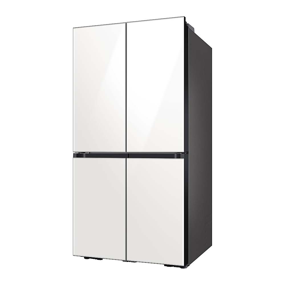 Alt View 17. Samsung - Bespoke 29 Cu. Ft. 4-Door Flex French Door Refrigerator with Beverage Center - White Glass.