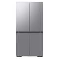 Samsung - 36 in. Wide Bespoke 23 Cu. Ft. 4-Door Flex French Door Counter Depth Refrigerator with Beverage Center - Stainless Steel