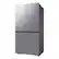 Alt View 15. Samsung - Bespoke 23 Cu. Ft. 4-Door Flex French Door Counter Depth Refrigerator with Beverage Center - Stainless Steel.