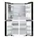 Alt View 16. Samsung - Bespoke 23 Cu. Ft. 4-Door Flex French Door Counter Depth Refrigerator with Beverage Center - Stainless Steel.