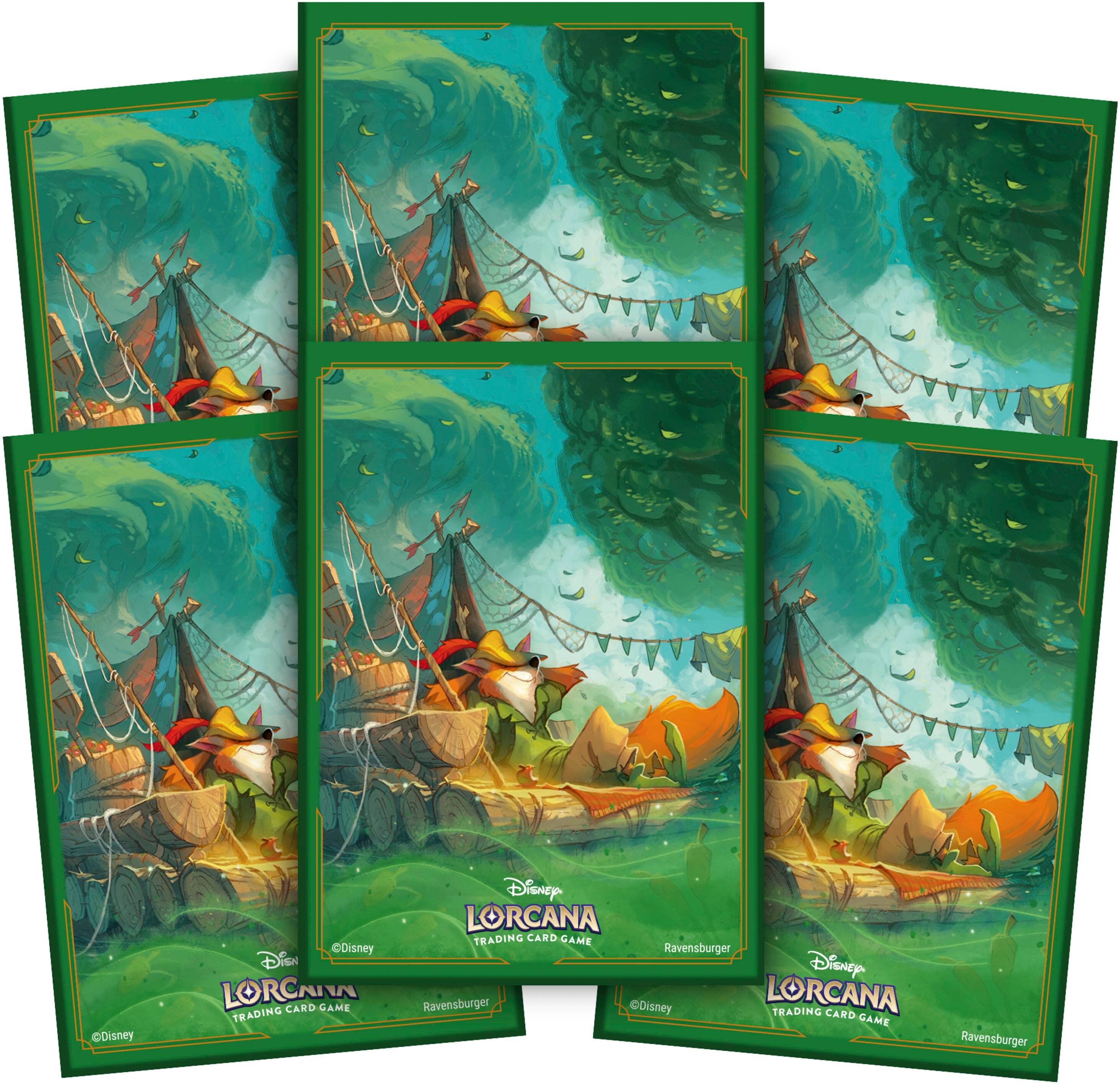 Angle. Lorcana - Disney Lorcana: Into the Inklands - Card Sleeve (Robin Hood).