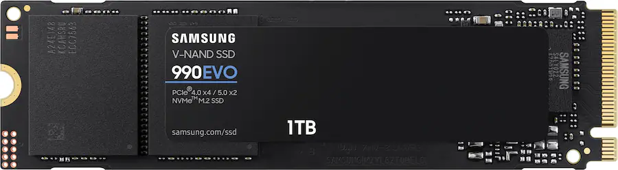 Samsung 990 EVO SSD 1TB Internal SSD PCIe Gen 4x4 Gen 5x2