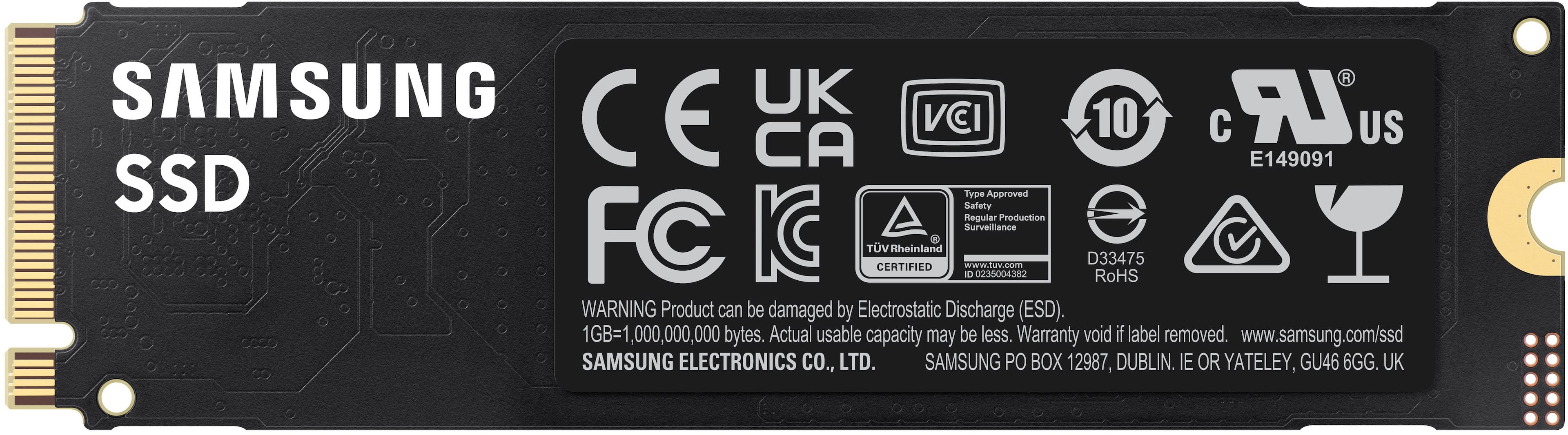 Alt View 11. Samsung - 990 EVO SSD 1TB Internal SSD PCIe Gen 4x4 | Gen 5x2 M.2 2280, Speeds Up to 5,000MB/s - Black.