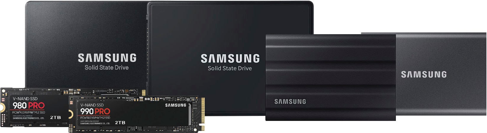 Alt View 16. Samsung - 990 EVO SSD 1TB Internal SSD PCIe Gen 4x4 | Gen 5x2 M.2 2280, Speeds Up to 5,000MB/s - Black.