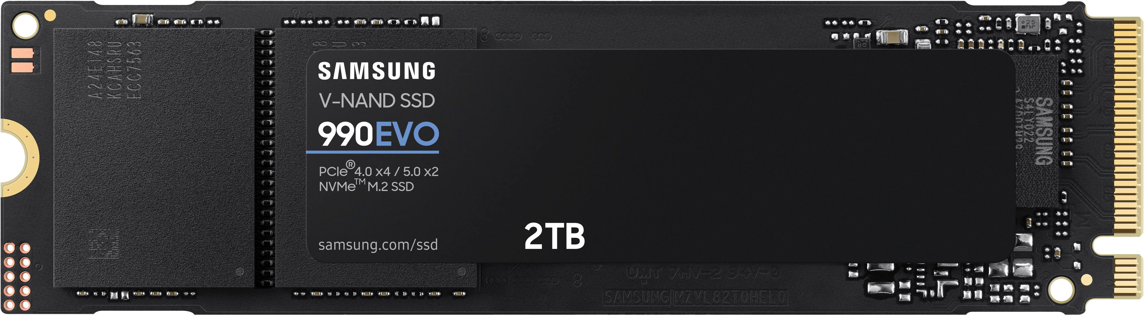 Samsung 990 EVO SSD 2TB, PCIe 5.0 x2 M.2 2280, Speeds Up to 5,000MB/s  MZ-V9E2T0B/AM - Best Buy