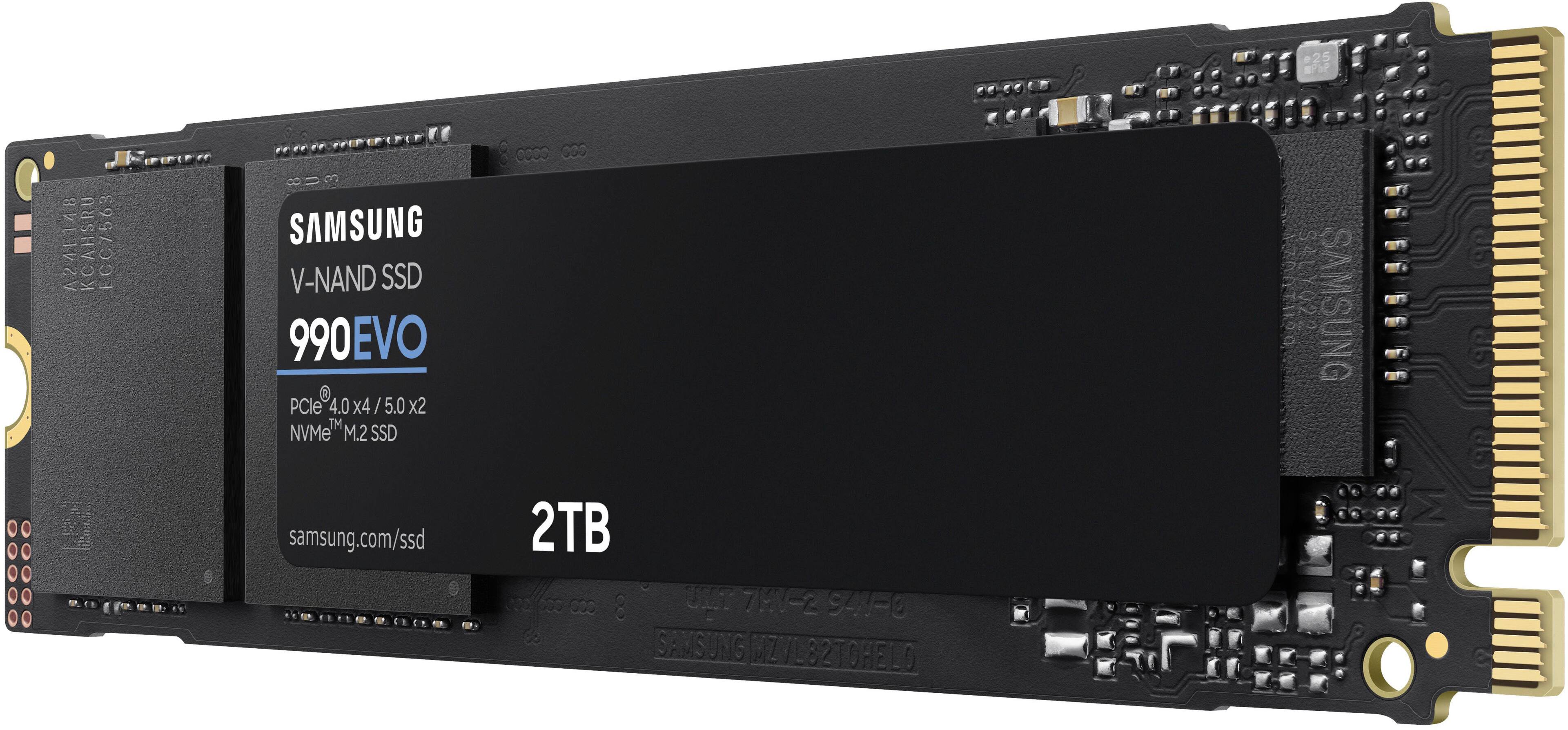 Alt View 12. Samsung - 990 EVO SSD 2TB Internal SSD PCIe Gen 4x4 | Gen 5x2 M.2 2280, Speeds Up to 5,000MB/s - Black.