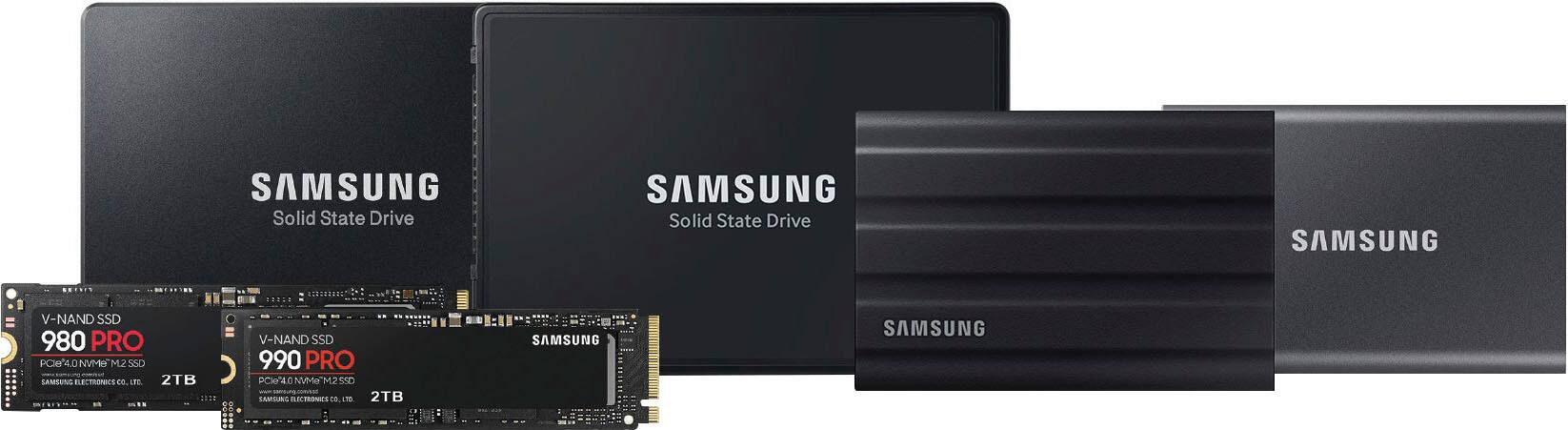 Alt View 14. Samsung - 990 EVO SSD 2TB Internal SSD PCIe Gen 4x4 | Gen 5x2 M.2 2280, Speeds Up to 5,000MB/s - Black.