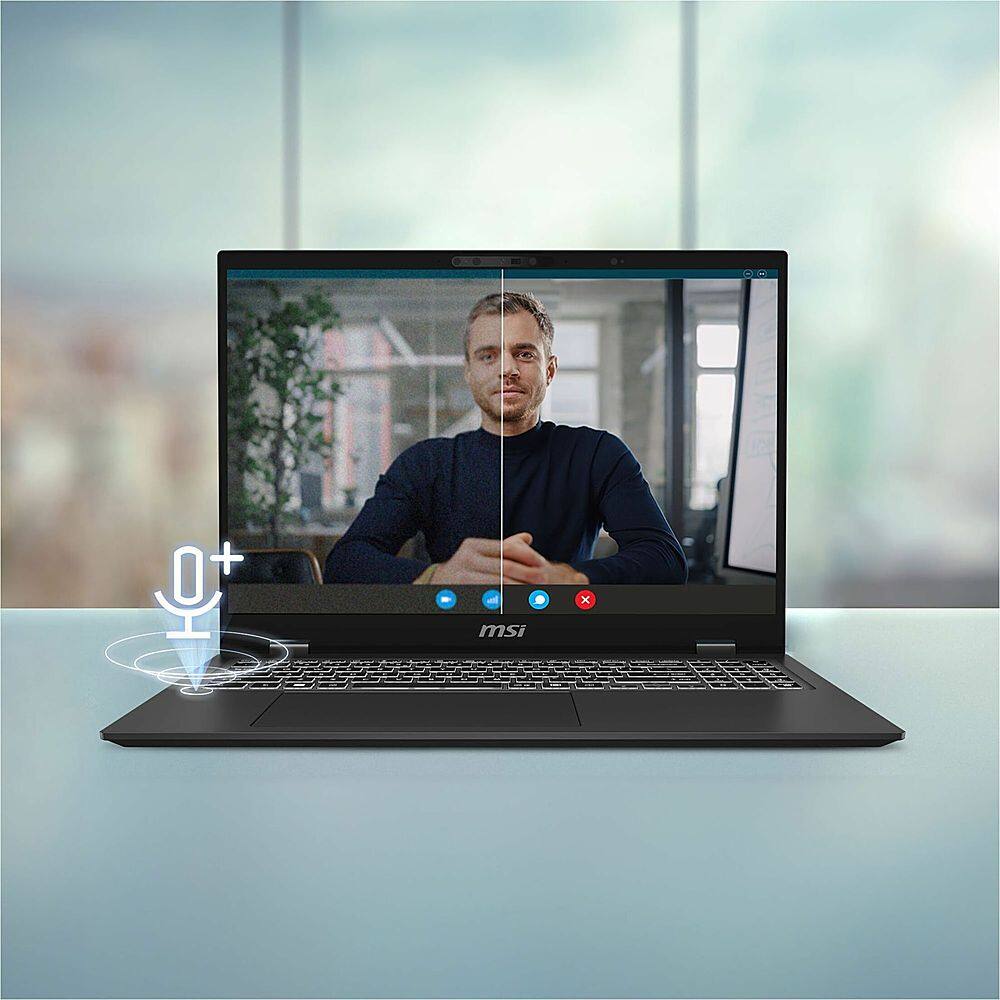 Alt View 20. MSI - Prestige 16 AI Evo B1MG 16" Laptop - Intel Core Ultra 7 with 32GB Memory - 2 TB SSD - Stellar Gray, Gray.