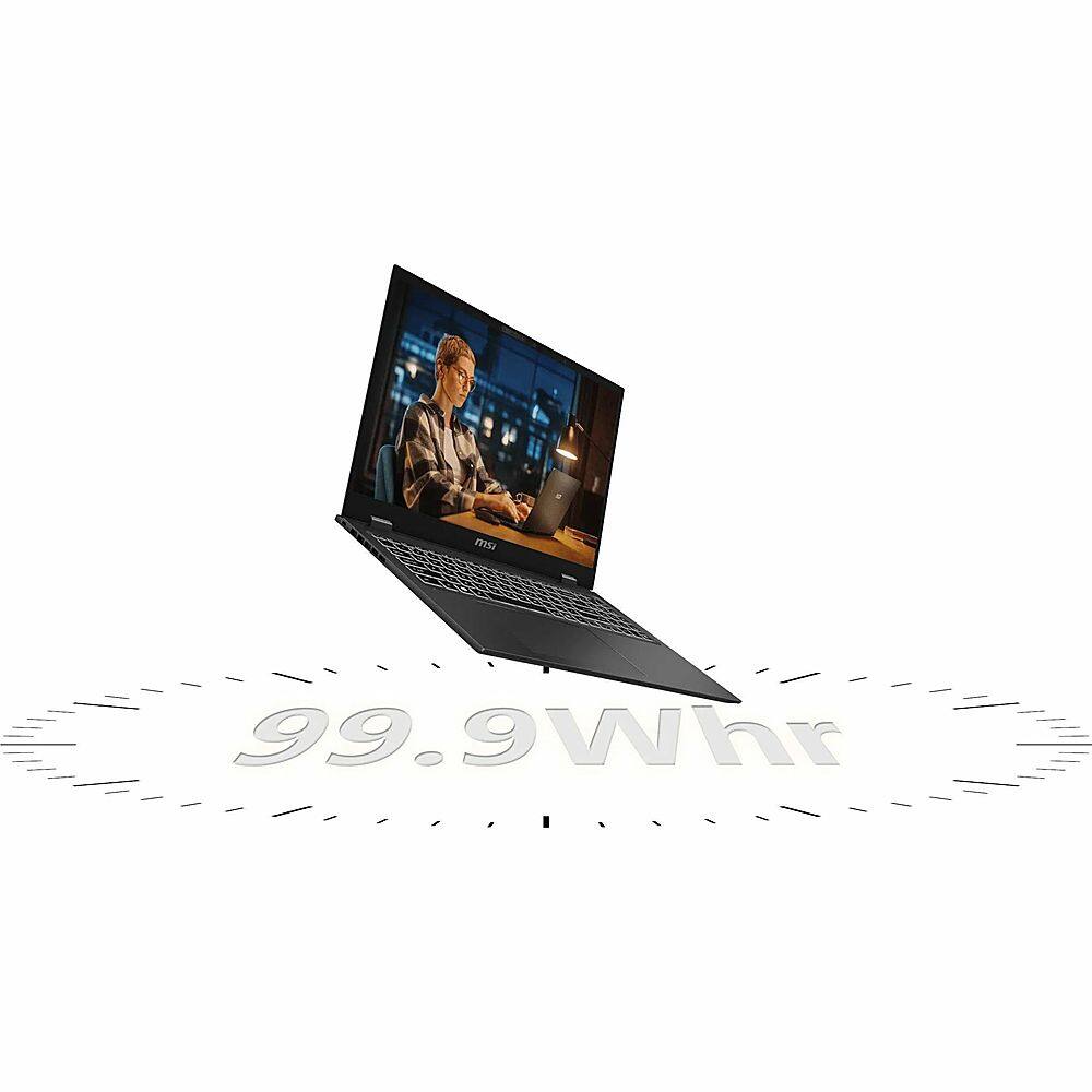 Alt View 25. MSI - Prestige 16 AI Evo B1MG 16" Laptop - Intel Core Ultra 7 with 32GB Memory - 2 TB SSD - Stellar Gray, Gray.