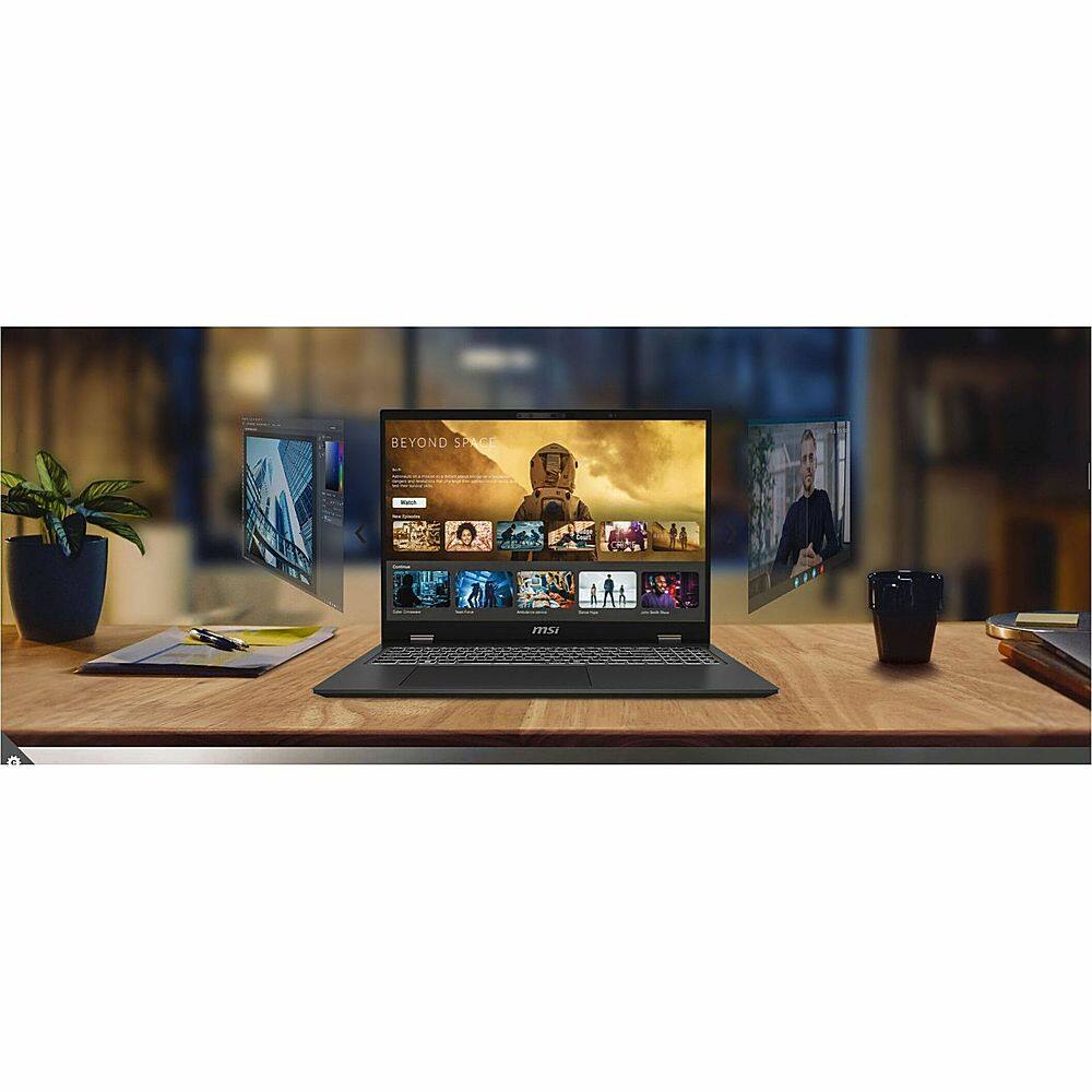 Alt View 28. MSI - Prestige 16 AI Evo B1MG 16" Laptop - Intel Core Ultra 7 with 32GB Memory - 2 TB SSD - Stellar Gray, Gray.