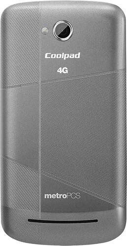 Back Standard. MetroPCS - Coolpad Quattro 4G No-Contract Cell Phone - Black.