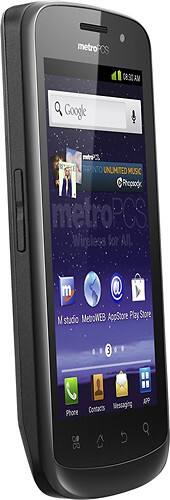 Alt View Standard 1. MetroPCS - Coolpad Quattro 4G No-Contract Cell Phone - Black.