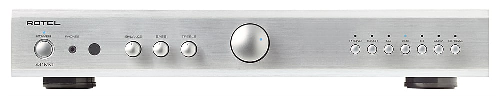 Rotel - A11MKII 50W 2-Ch Integrated Stereo Amplifier - Silver - Front_Zoom