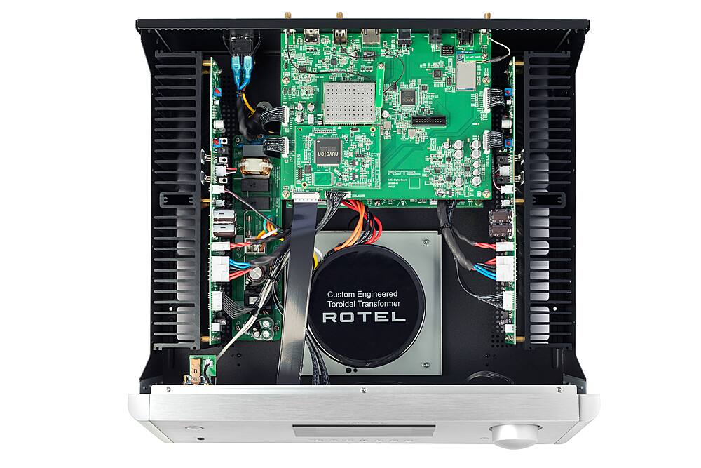 Alt View 11. Rotel - RAS-5000 220W 2-Ch Integrated Streaming Stereo Amplifier - Silver.