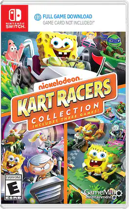 Front. GameMill Entertainment - Nickelodeon Karts Collection-Code in Box. - E (Everyone)