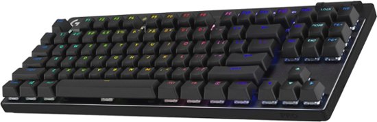 Front Zoom. Logitech - PRO X TKL LIGHTSPEED Wireless Mechanical Linear Switch Gaming Keyboard with LIGHTSYNC RGB - Black.