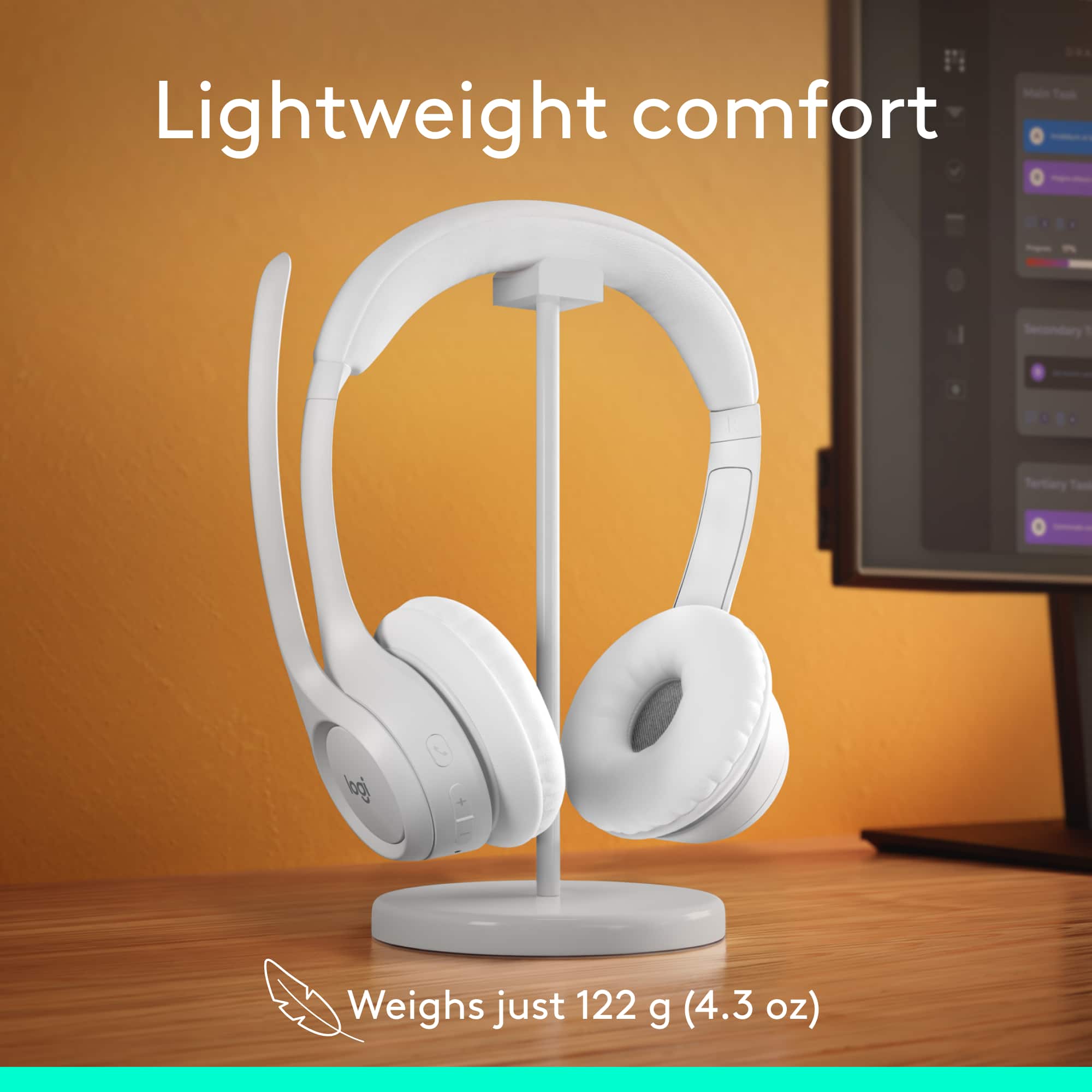 Lightweight comfort: Weighs just 122 g (4.3 oz).