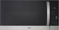 LG - 1.7 Cu. Ft. Over-The-Range Microwave with Sensor Cook and EasyClean - Stainless Steel - Front_Zoom