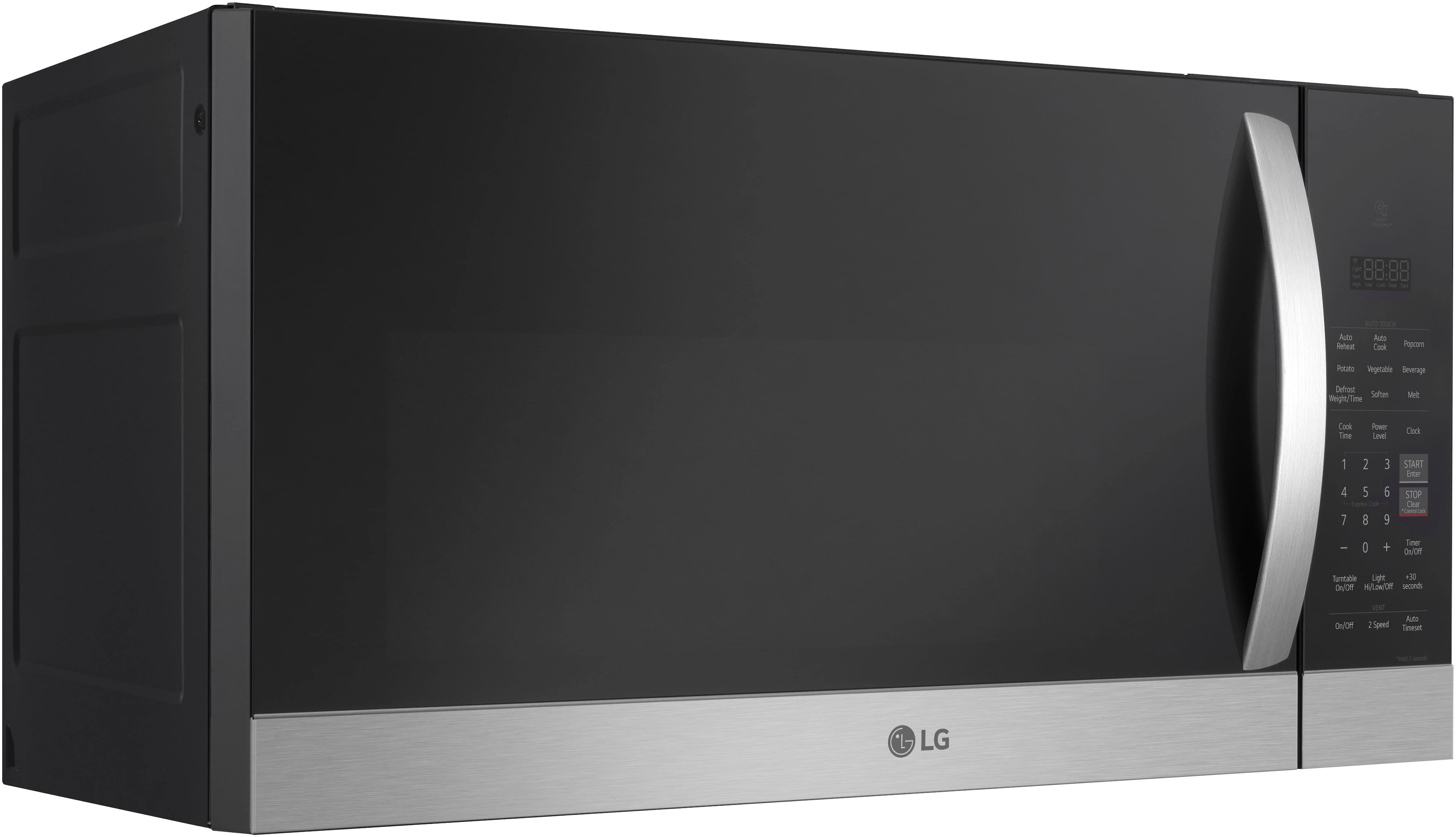 Alt View 12. LG - 1.7 Cu. Ft. Over-The-Range Microwave with Sensor Cook and EasyClean - PrintProof Stainless Steel.