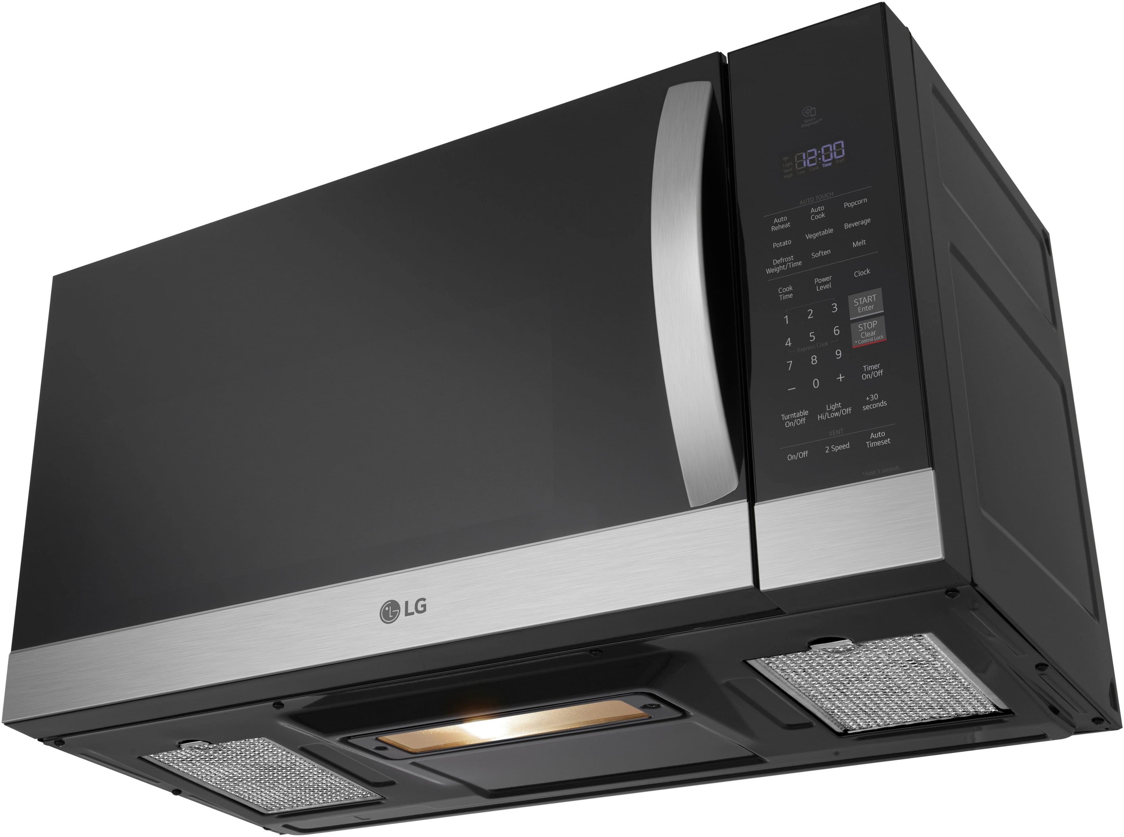 Alt View 16. LG - 1.7 Cu. Ft. Over-The-Range Microwave with Sensor Cook and EasyClean - PrintProof Stainless Steel.