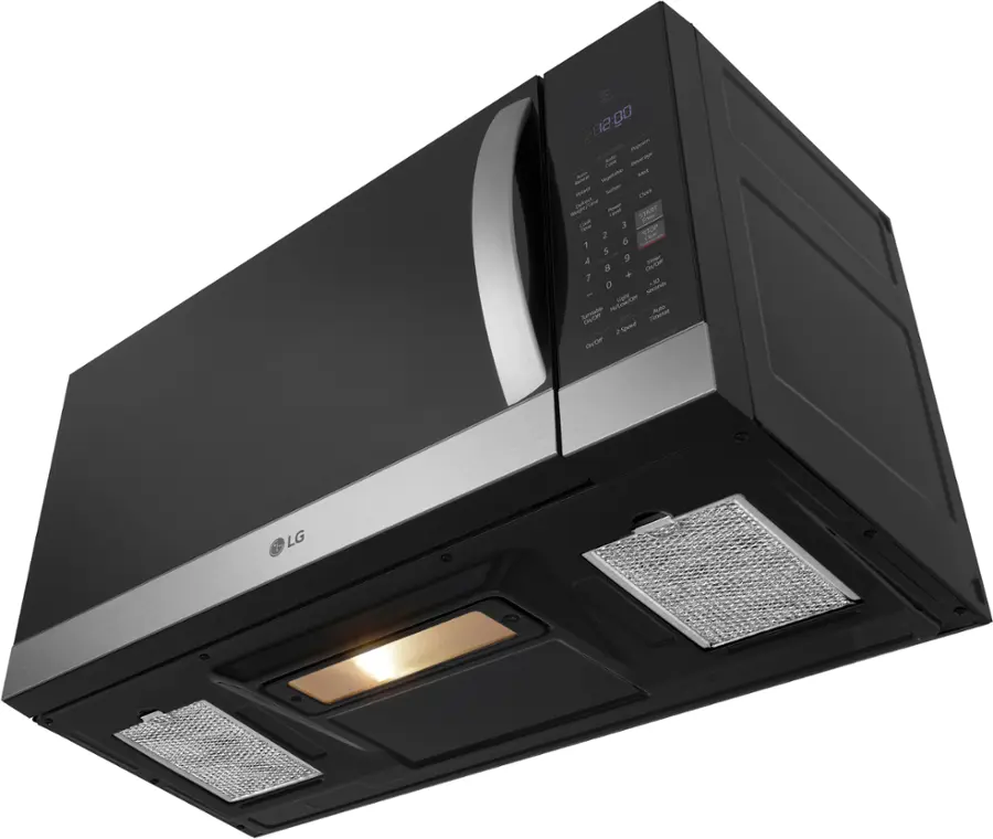 Alt View 18. LG - 1.7 Cu. Ft. Over-The-Range Microwave with Sensor Cook and EasyClean - PrintProof Stainless Steel.