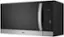 Left. LG - 1.7 Cu. Ft. Over-The-Range Microwave with Sensor Cook and EasyClean - PrintProof Stainless Steel.