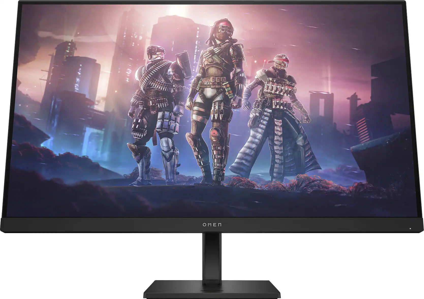 Front. HP OMEN - 31.5" IPS LED QHD 165Hz FreeSync Gaming Monitor with HDR (HDMI, DisplayPort) - Black.