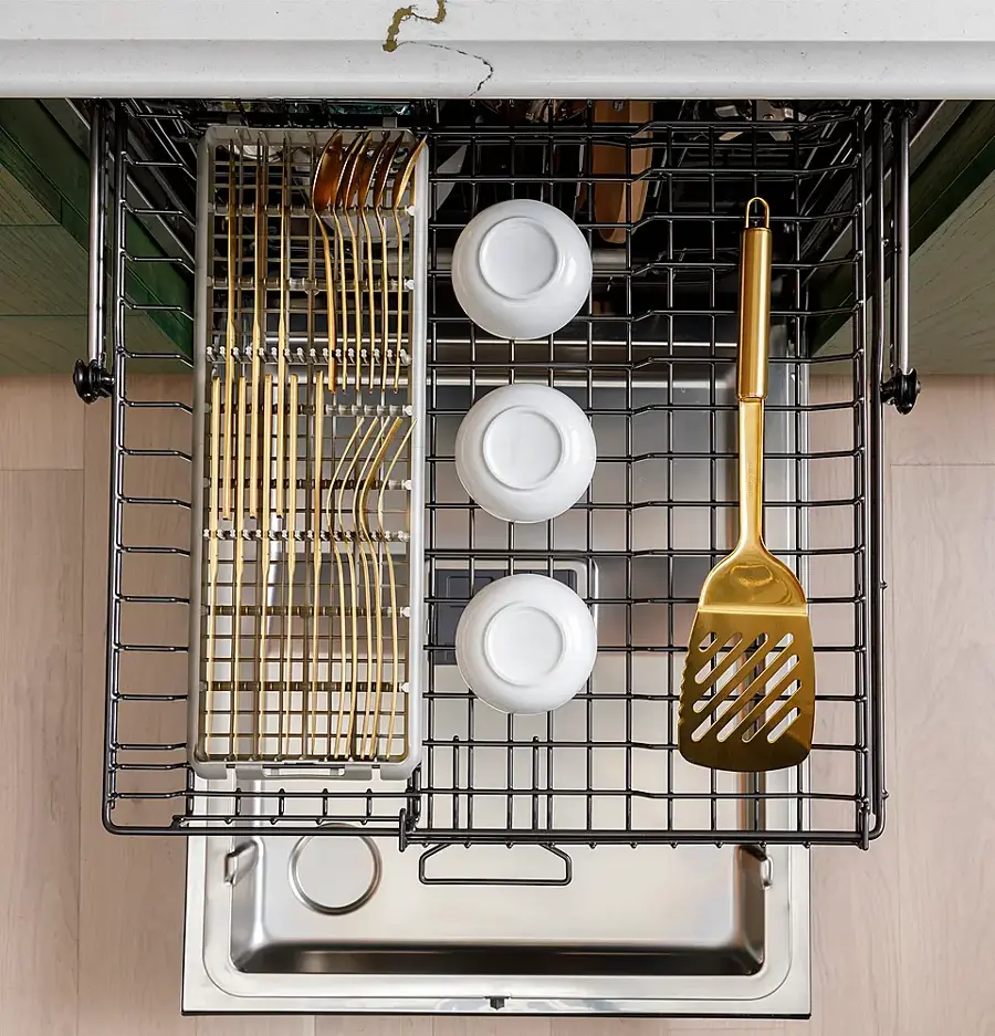 Alt View 17. Café - Top Control Built-In Stainless Steel Tub Dishwasher with 3rd Rack, CustomFit Top Rack and 42 dBA - Stainless Steel.